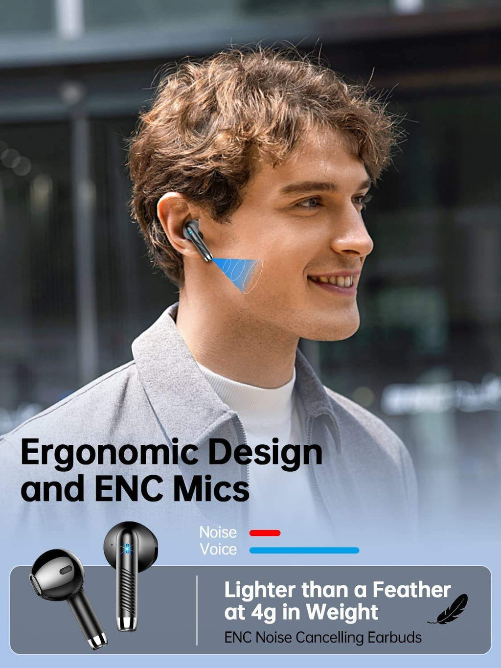 Wireless Bluetooth V5.4 Stereo Earphones — Compatible with Android & iOS [Mini Model]