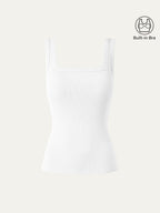 Slinky Square Open-Back Bra Tank Top