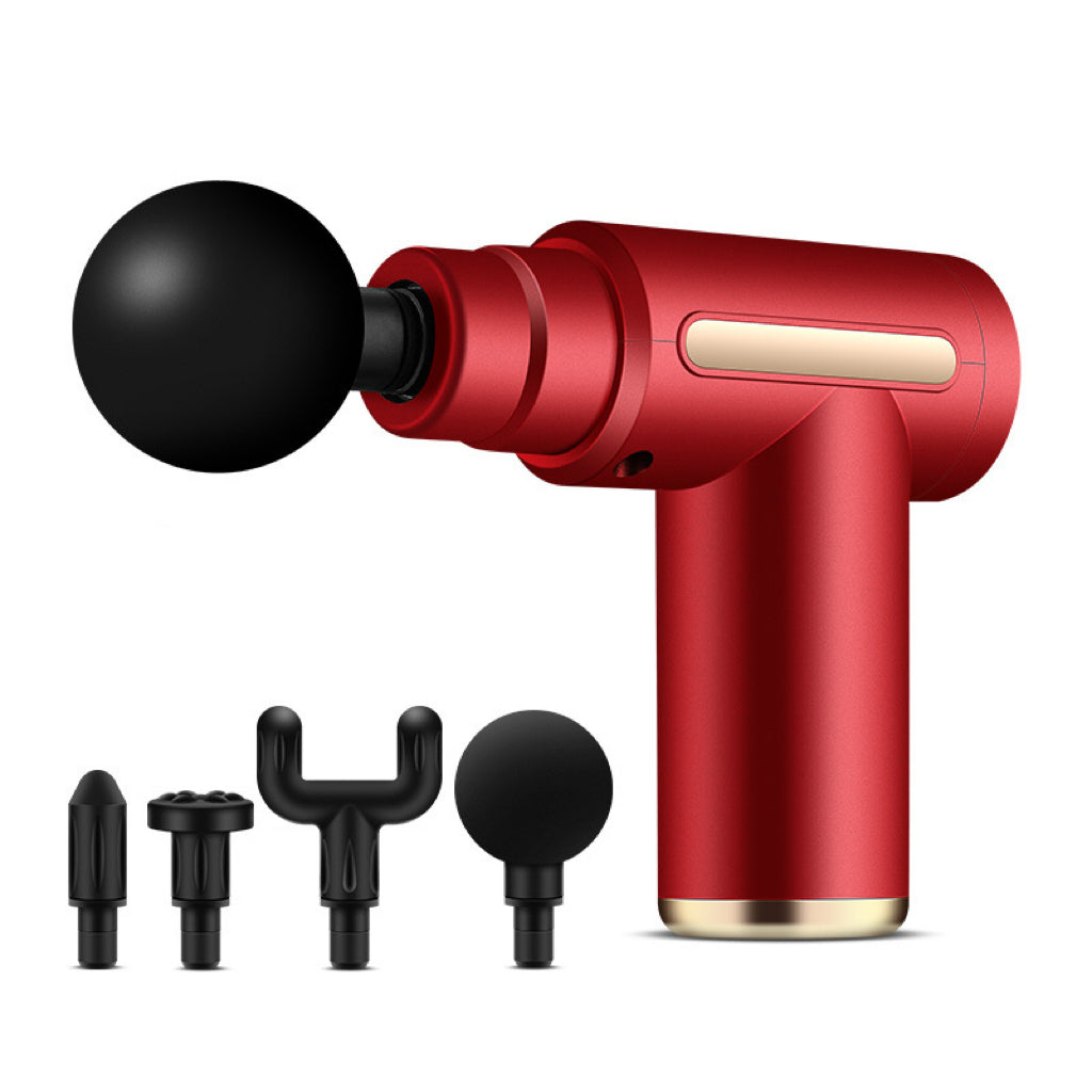Mini Deep Tissue Massage Gun 6 Speeds 4 Heads