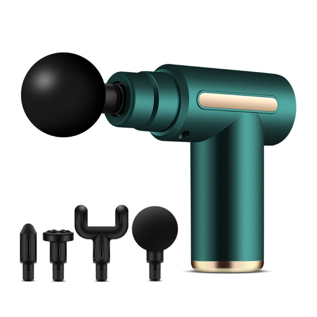 Mini Deep Tissue Massage Gun 6 Speeds 4 Heads