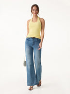 Cotton Square Halter Neck Bra Tank