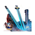 Kids Dual Light-Up Swords with Color-Changing LEDs, Mist Spray & Sound Effects