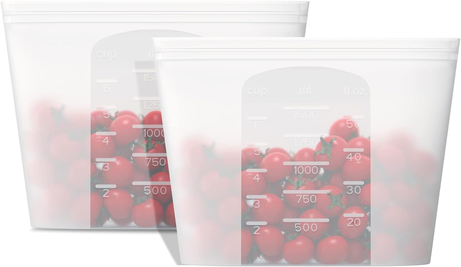 Reusable Silicone Food Storage Bags BPA Free 3 Pack