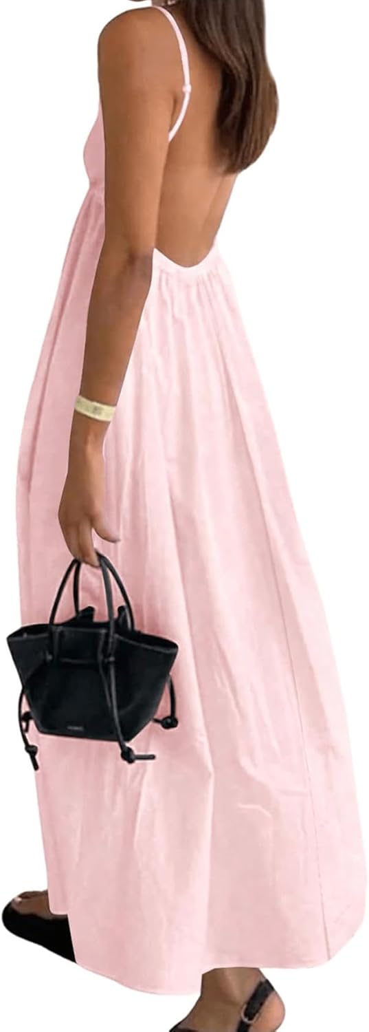 Women's Spaghetti Strap Boho Sundress