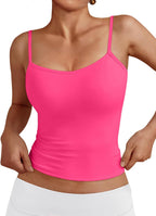 Women's Sleeveless Spaghetti Strap Basic Shirt