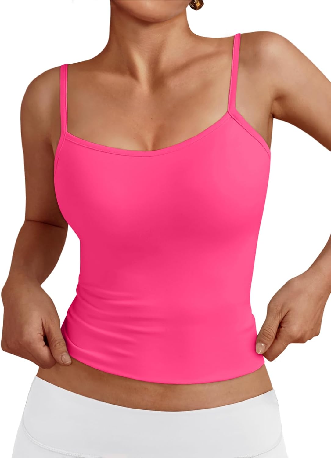 Women's Sleeveless Spaghetti Strap Basic Shirt