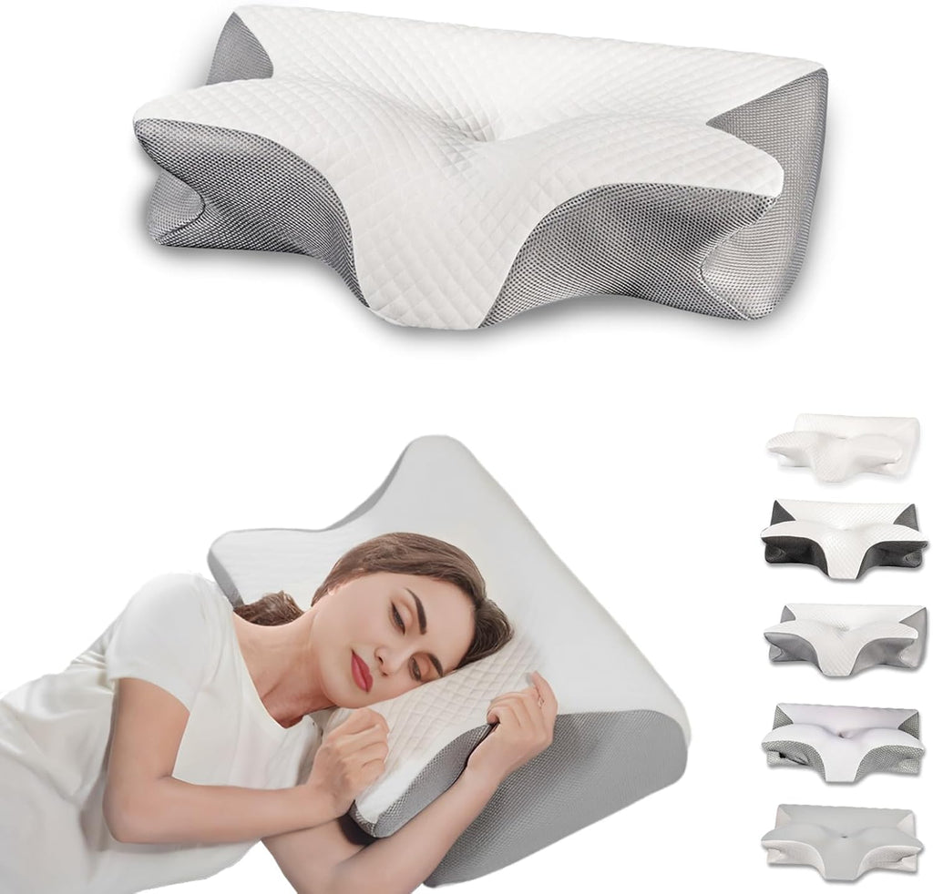 Ergonomic Memory Foam Cervical Pillow for Neck Pain Relief