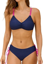 Women's Back Braided Straps Bikini Set