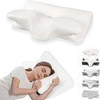 Ergonomic Memory Foam Cervical Pillow for Neck Pain Relief