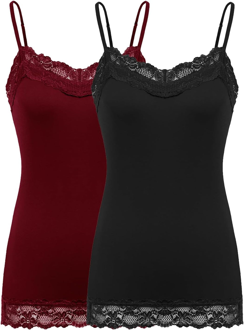Women's Adjustable Spaghetti Strap Cami Tunic Top