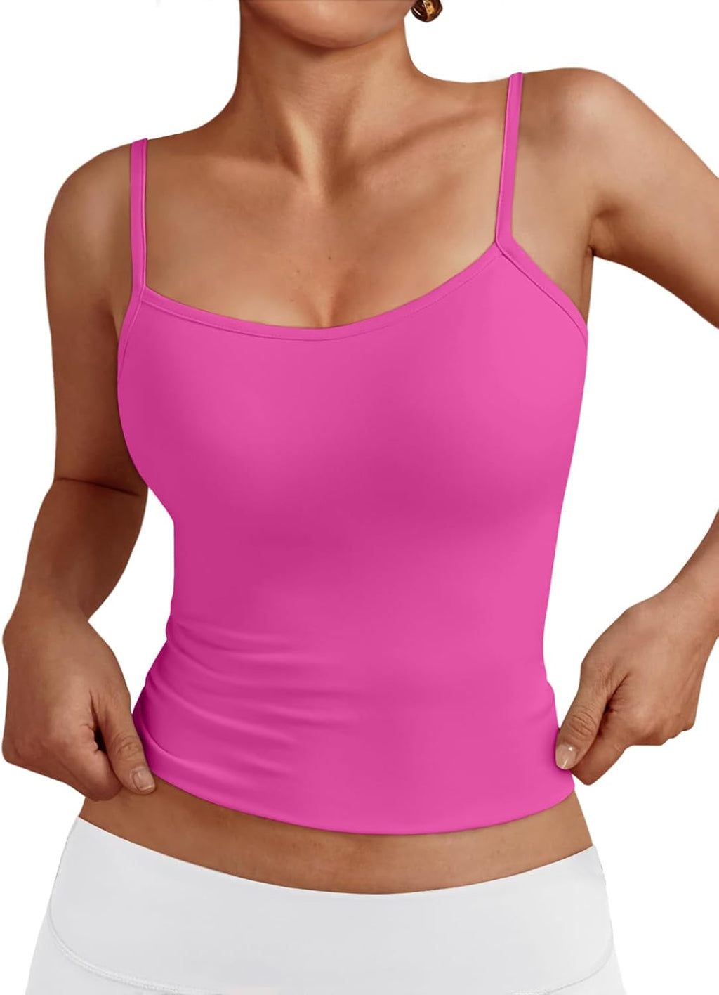 Women's Sleeveless Spaghetti Strap Basic Shirt