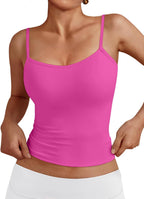 Women's Sleeveless Spaghetti Strap Basic Shirt