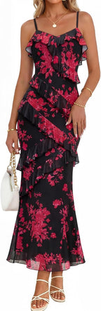 Women's Summer Wedding Guest Maxi Dress
