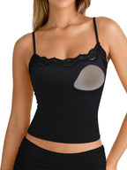 Women's Basic Going Out Lace Tank Top