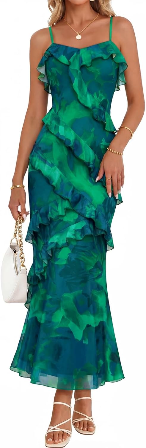 Women's Summer Wedding Guest Maxi Dress