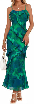 Women's Summer Wedding Guest Maxi Dress