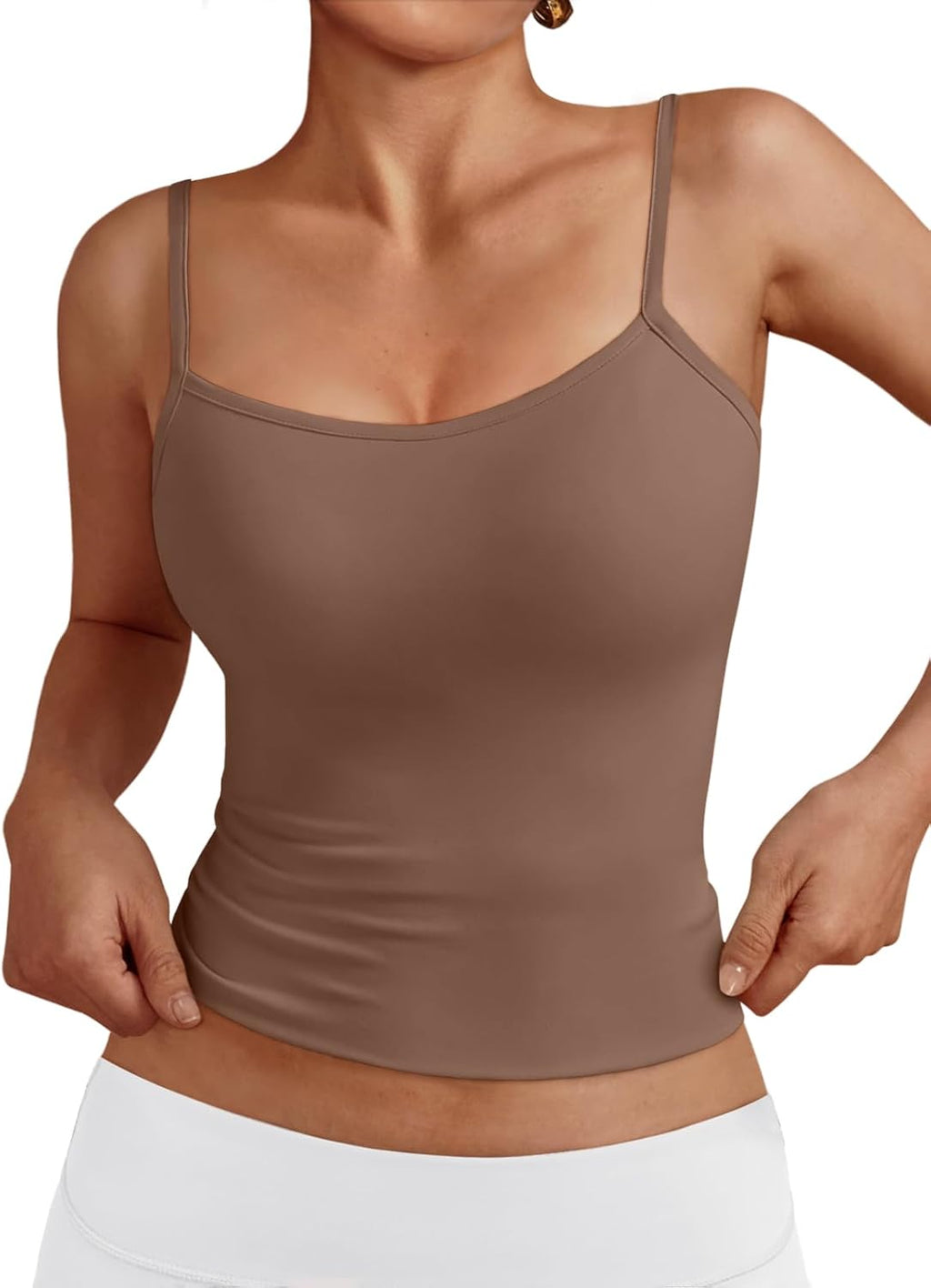 Women's Sleeveless Spaghetti Strap Basic Shirt