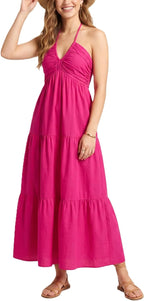 Women's Vacation Maxi Dress with Pockets
