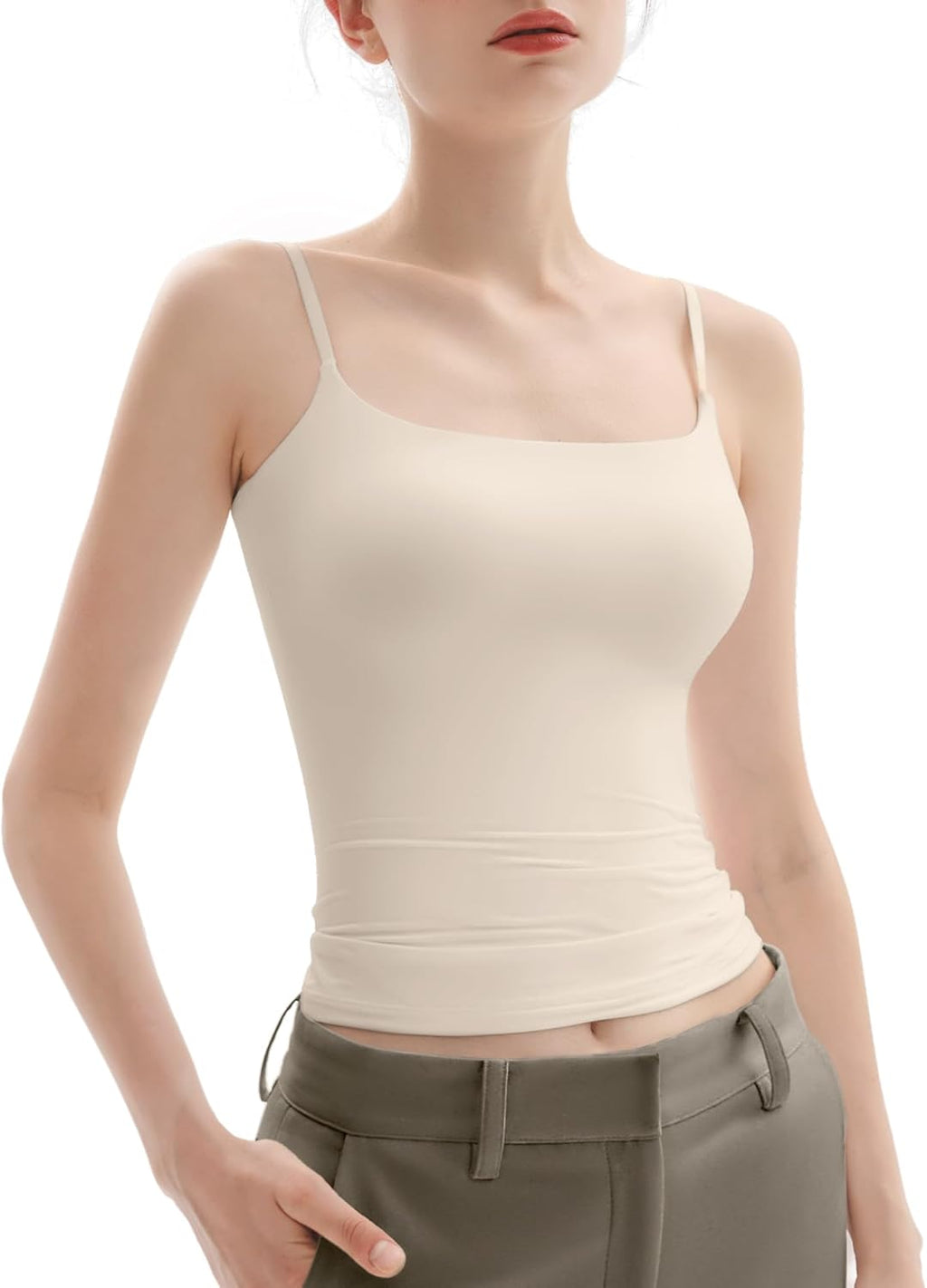 Women's Adjustable Spaghetti Strap Sleeveless Top