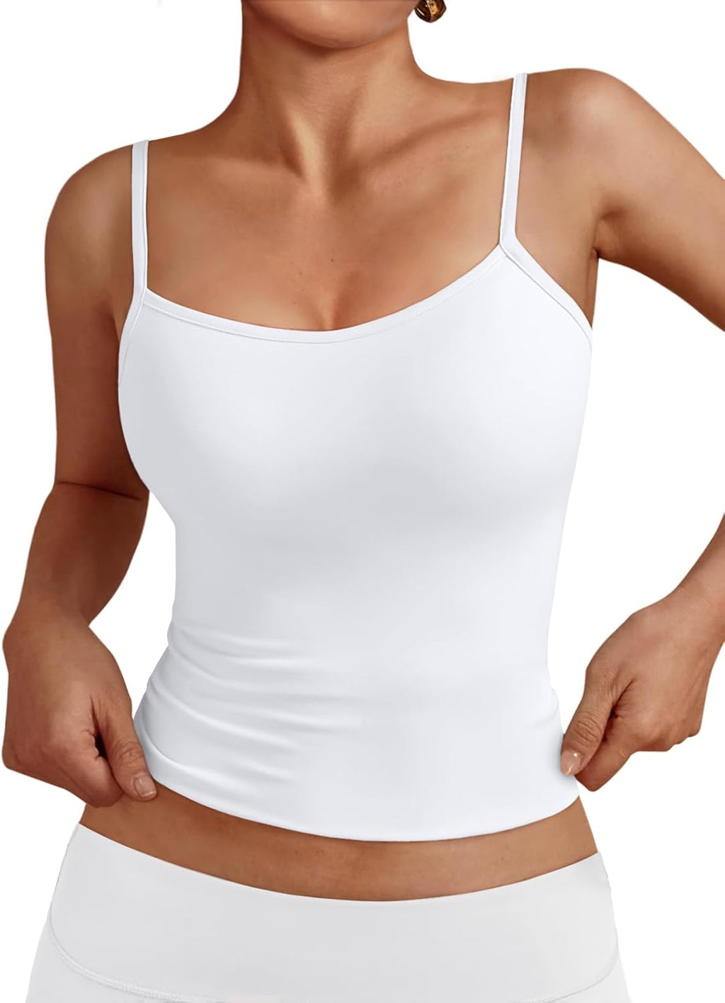Women's Sleeveless Spaghetti Strap Basic Shirt