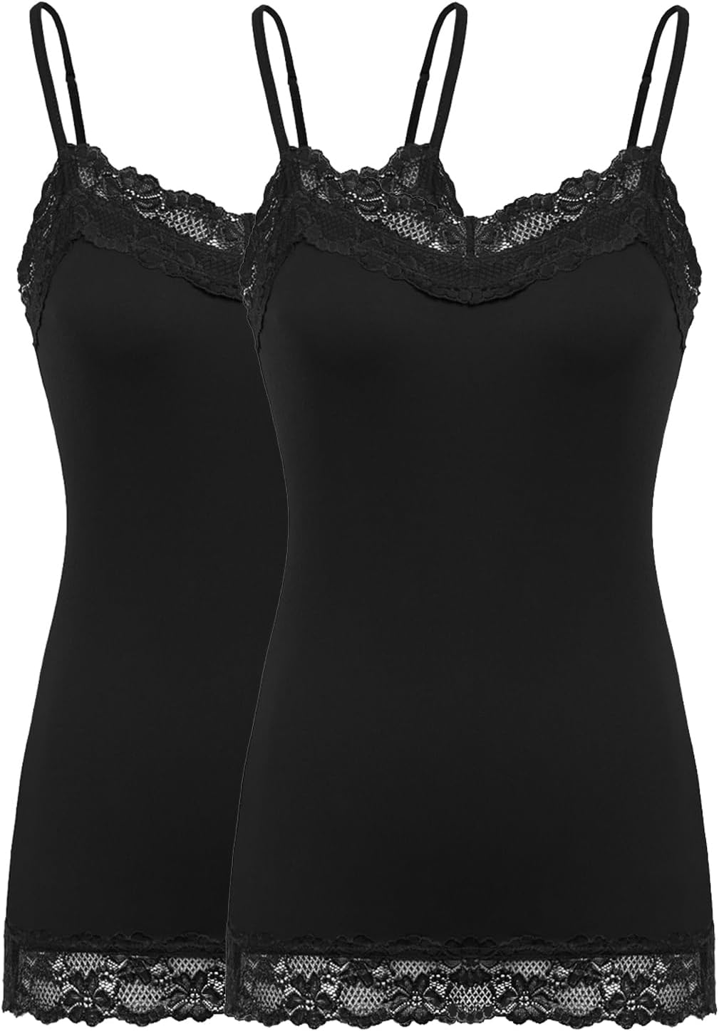 Women's Adjustable Spaghetti Strap Cami Tunic Top