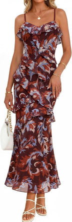 Women's Summer Wedding Guest Maxi Dress