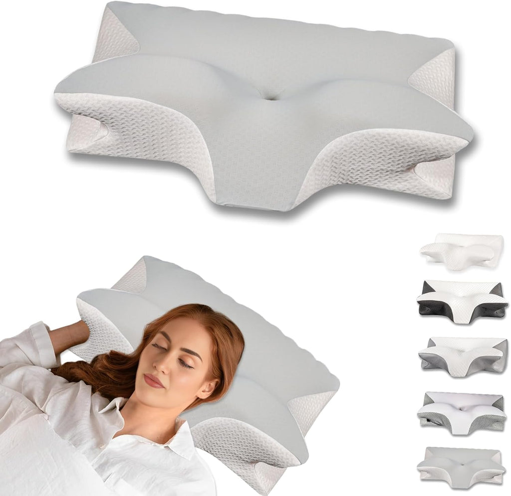 Ergonomic Memory Foam Cervical Pillow for Neck Pain Relief