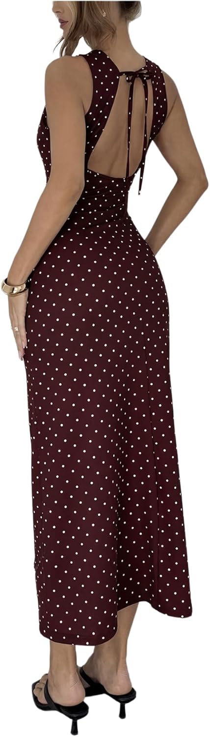 Women's Sleeveless Going Out Brunch Dress