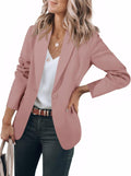 Womens Casual Blazers Open Front Long Sleeve Work Office Suit Jackets Blazer