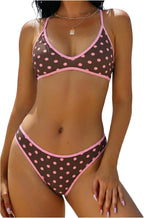 Women's High Cut Bralette Bikini Set