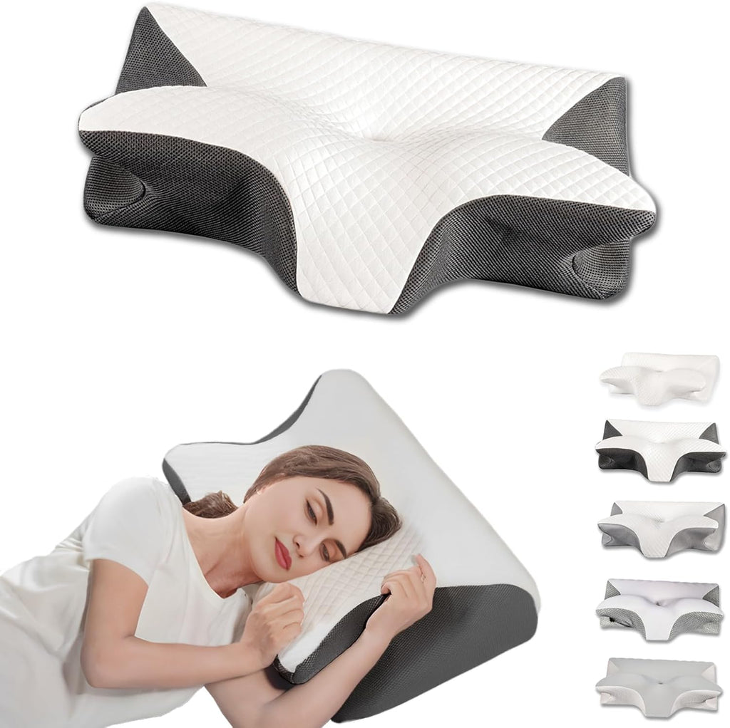 Ergonomic Memory Foam Cervical Pillow for Neck Pain Relief