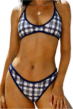 Women's High Cut Bralette Bikini Set