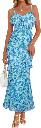 Women's Summer Wedding Guest Maxi Dress