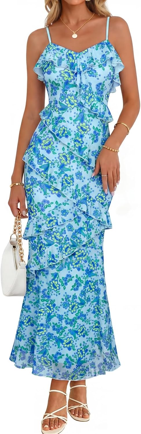 Women's Summer Wedding Guest Maxi Dress