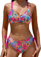 Women's Back Braided Straps Bikini Set