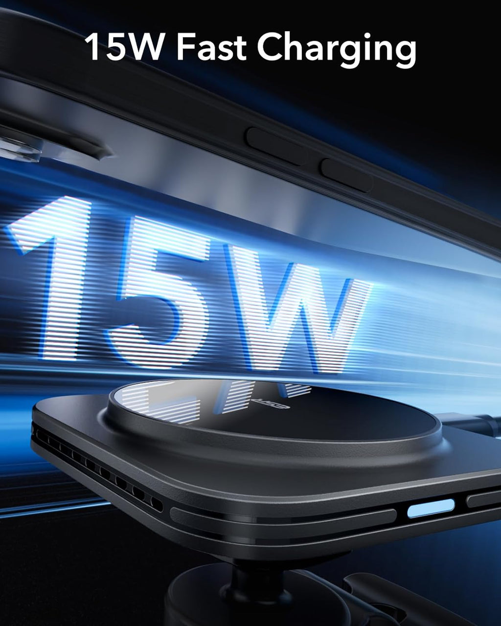 MagSafe 15W Magnetic Wireless Car Charger Mount