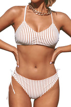 Women's Back Braided Straps Bikini Set