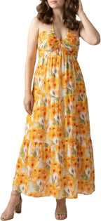 Women's Vacation Maxi Dress with Pockets