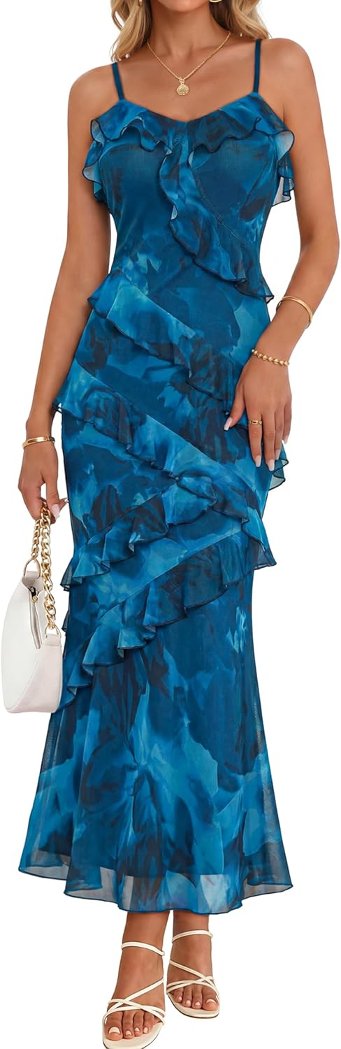 Women's Summer Wedding Guest Maxi Dress