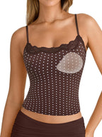 Women's Basic Going Out Lace Tank Top