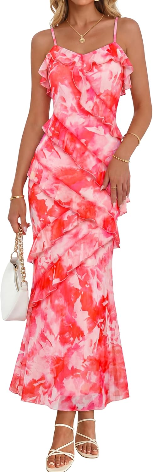 Women's Summer Wedding Guest Maxi Dress