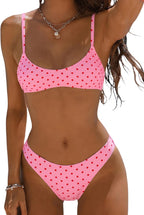Women's Polka Dot Thong Bikini Set