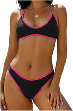 Women's High Cut Bralette Bikini Set