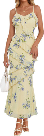 Women's Summer Wedding Guest Maxi Dress