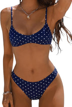 Women's Polka Dot Thong Bikini Set