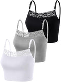 Women's Basic Breathable Lace Spaghetti Tank Top