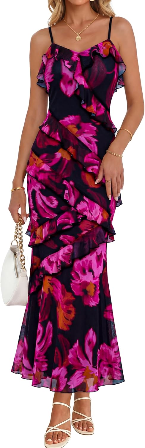 Women's Summer Wedding Guest Maxi Dress