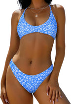 Women's High Cut Bralette Bikini Set
