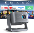 VISSPL 4K Smart Projector WiFi Bluetooth 3D Dolby Audio