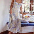 Bohemian Breezy Floral Sundress - Sexy Backless Beach Vacation Style